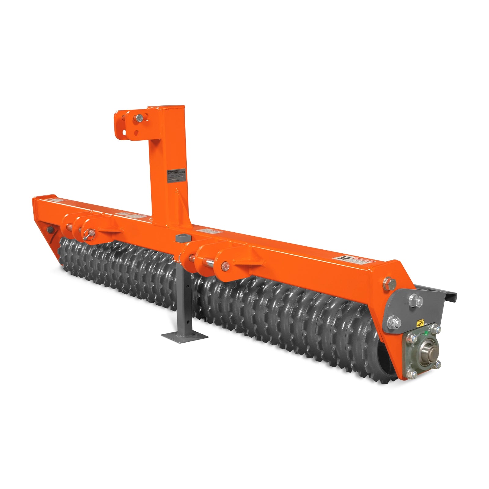 72" Cultipacker with 32 Ductile Iron Wheels, Scraper Bar Included, Category 1 and 2, 3 Point Hitch Tractor Attachment, TCP1072