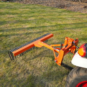 72" Landscape Rake with 36 Tines 3 Point Hitch Tractor Attachment, LR72