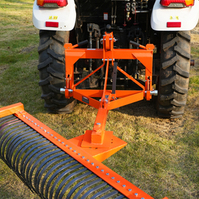 72" Landscape Rake with 36 Tines 3 Point Hitch Tractor Attachment, LR72