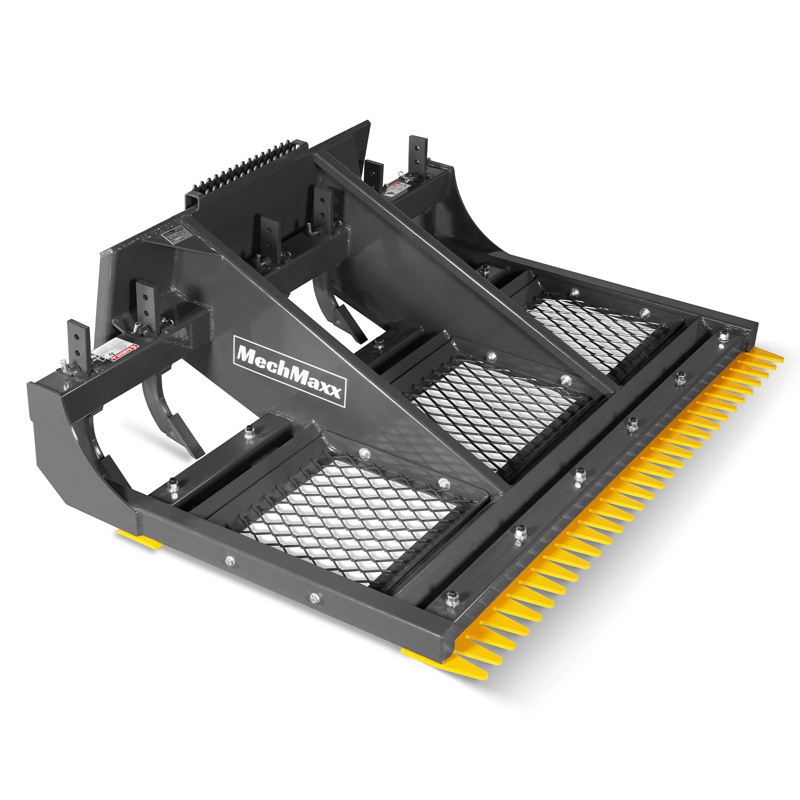 72" Skid Steer Land Plane with 7 Adjustable Scarifier Shanks, Removable Sift Screen and Bolt-On Cutting Blades, SSL72