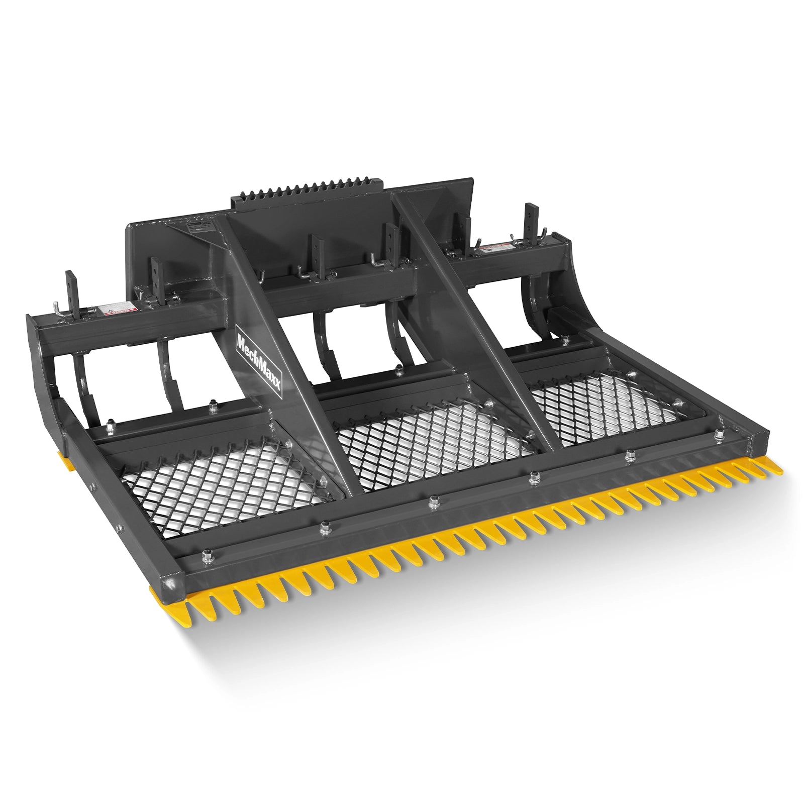 72" Skid Steer Land Plane with 7 Adjustable Scarifier Shanks, Removable Sift Screen and Bolt-On Cutting Blades, SSLP72