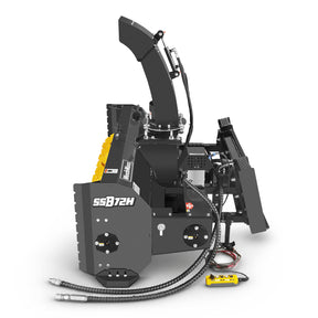 72" Hydraulic Skid Steer Snow Blower, 16–24 GPM, Hydraulic Chute Rotator & Deflector, 24" Impeller, SSB72H