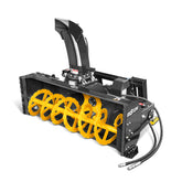 72" Hydraulic Skid Steer Snow Blower, 16–24 GPM, Hydraulic Chute Rotator & Deflector, 24" Impeller, SSB72H