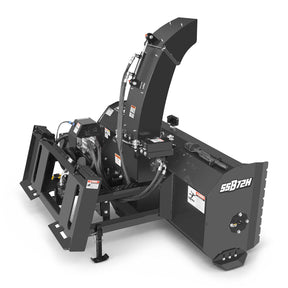 72" Hydraulic Skid Steer Snow Blower, 16–24 GPM, Hydraulic Chute Rotator & Deflector, 24" Impeller, SSB72H