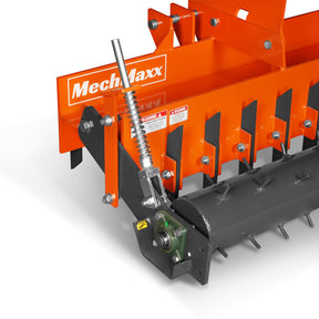 60" Soil Pulverizer, Single Spiked Roller, 21 Shanks, Category 1 and 2, 3 Point Hitch Tractor Attachment, TSP60