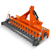 72" Soil Pulverizer, Single Spiked Roller, 25 Shanks, Category 1 and 2, 3 Point Hitch Tractor Attachment, TSP72