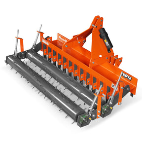 72" Soil Pulverizer, Double Spiked Roller, 25 Shanks, Category 1 and 2, 3 Point Hitch Tractor Attachment, TSP72D