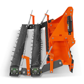 72" Soil Pulverizer, Double Spiked Roller, 25 Shanks, Category 1 and 2, 3 Point Hitch Tractor Attachment, TSP72D