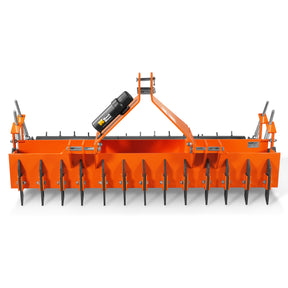72" Soil Pulverizer, Double Spiked Roller, 25 Shanks, Category 1 and 2, 3 Point Hitch Tractor Attachment, TSP72D