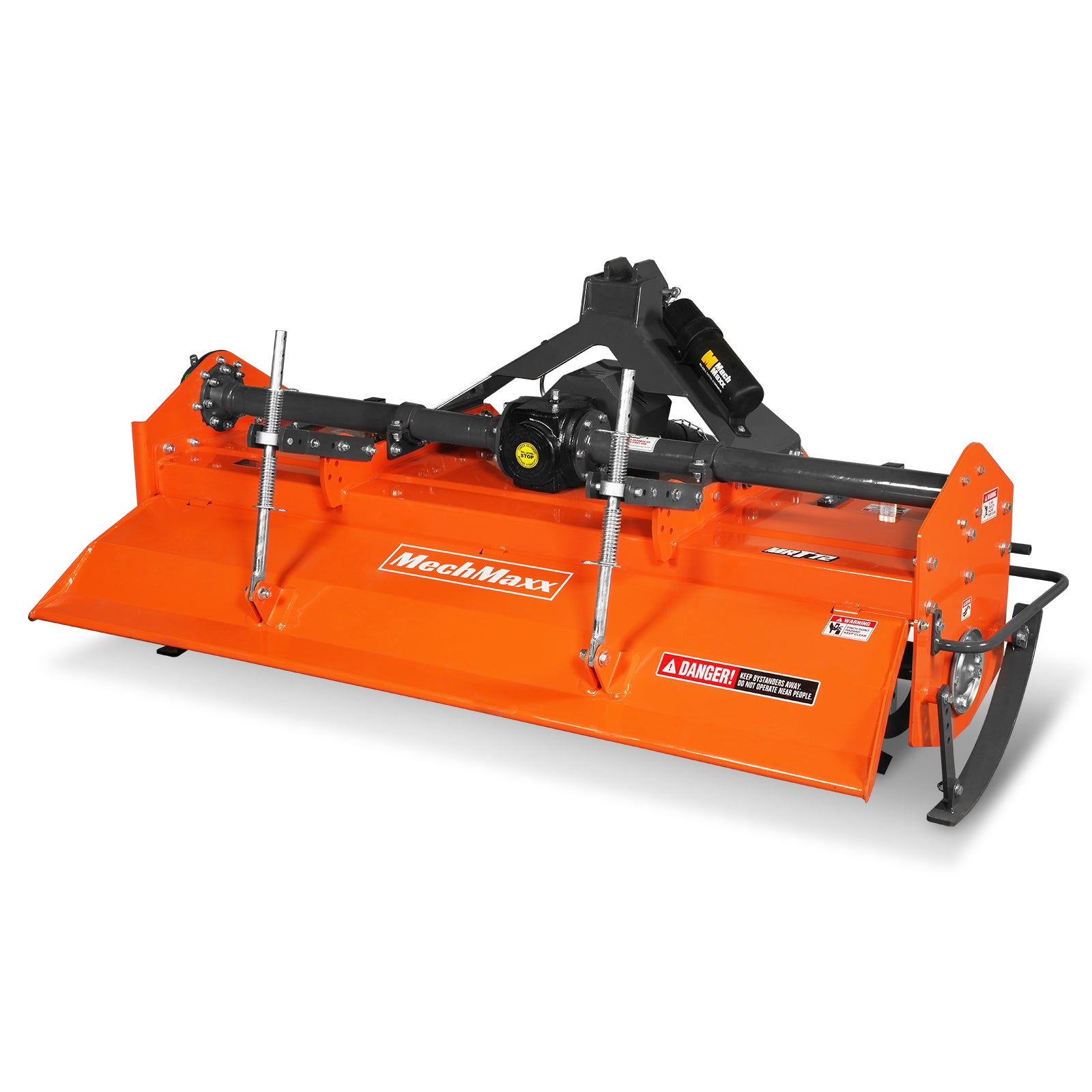 72 in Rotary Tiller, 3 Point Hitch Cat.1 & 2, Gear Drive, PTO Shaft Included with Slip Clutch, 35–70 HP, MRT72