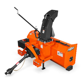 72" 3 Point PTO Snow Blower 24" Impeller Diameter 360° Snow Chute (PTO Shaft Included with Slip Clutch),  25-65 HP,  TSB72T