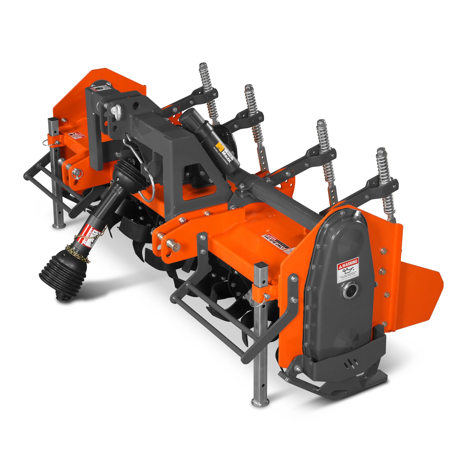 80 in Heavy Duty Rotary Tiller, 3 Point Hitch Cat.2, Gear Drive, PTO Shaft Included with Slip Clutch, 40–80 HP, HRT80