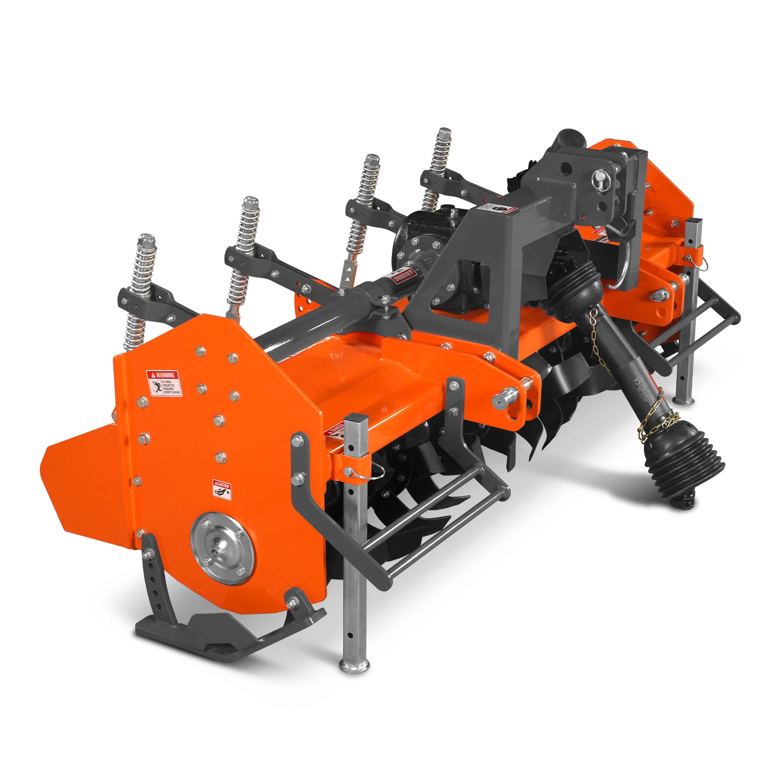 80 in Heavy Duty Rotary Tiller, 3 Point Hitch Cat.2, Gear Drive, PTO Shaft Included with Slip Clutch, 40–80 HP, HRT80