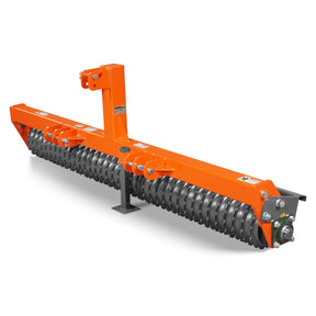 84" Cultipacker with 37 Ductile Iron Wheels, Scraper Bar Included, Category 1 and 2, 3 Point Hitch Tractor Attachment, TCP1084