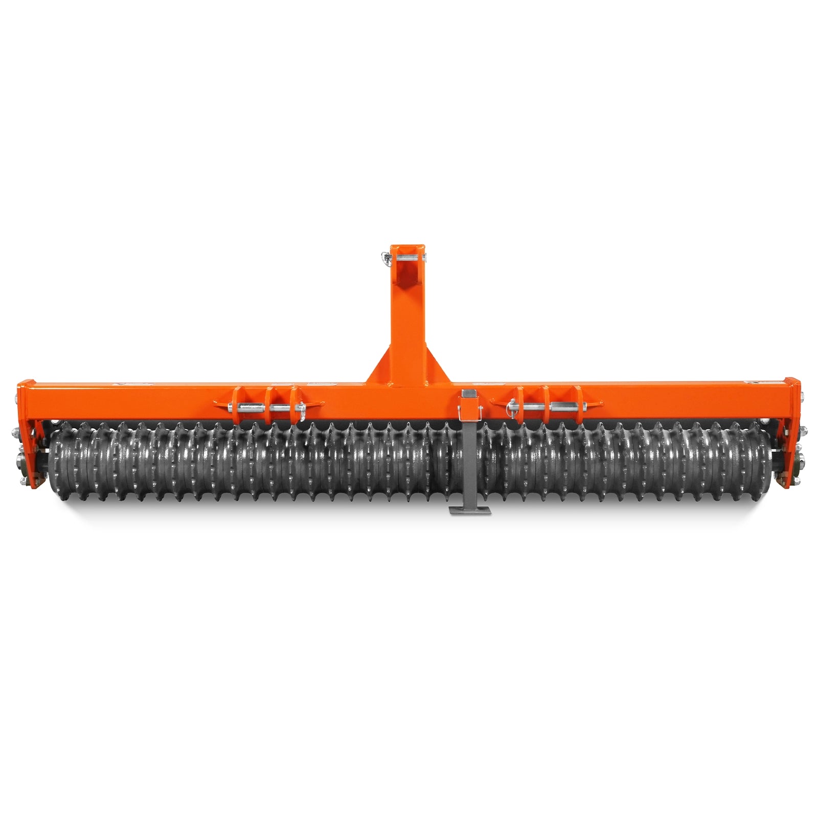 84" Cultipacker with 37 Ductile Iron Wheels, Scraper Bar Included, Category 1 and 2, 3 Point Hitch Tractor Attachment, TCP1084