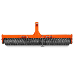 84" Cultipacker with 37 Ductile Iron Wheels, Scraper Bar Included, Category 1 and 2, 3 Point Hitch Tractor Attachment, TCP1084