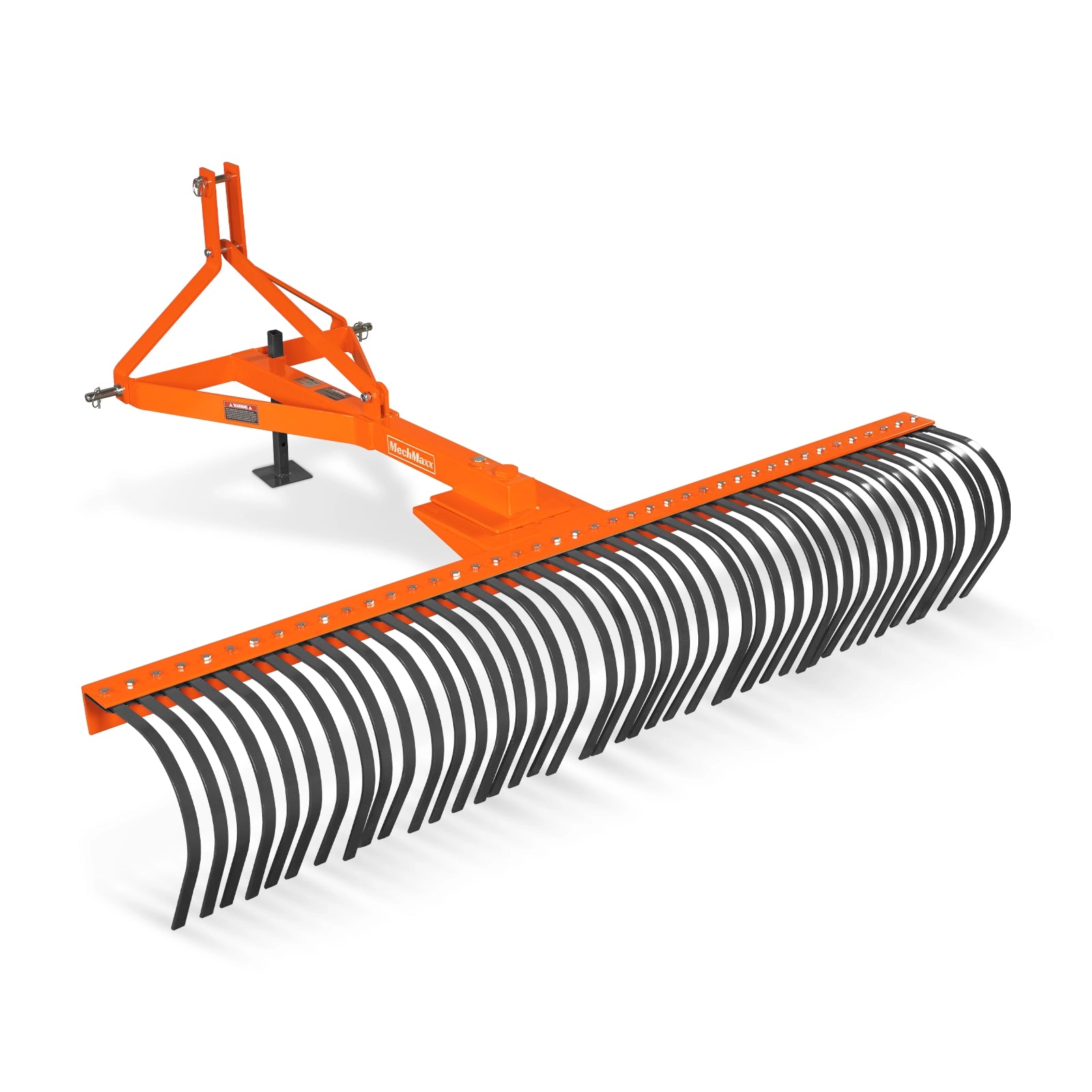 84" Landscape Rake with 42 Tines 3 Point Hitch Tractor Attachment, LR84