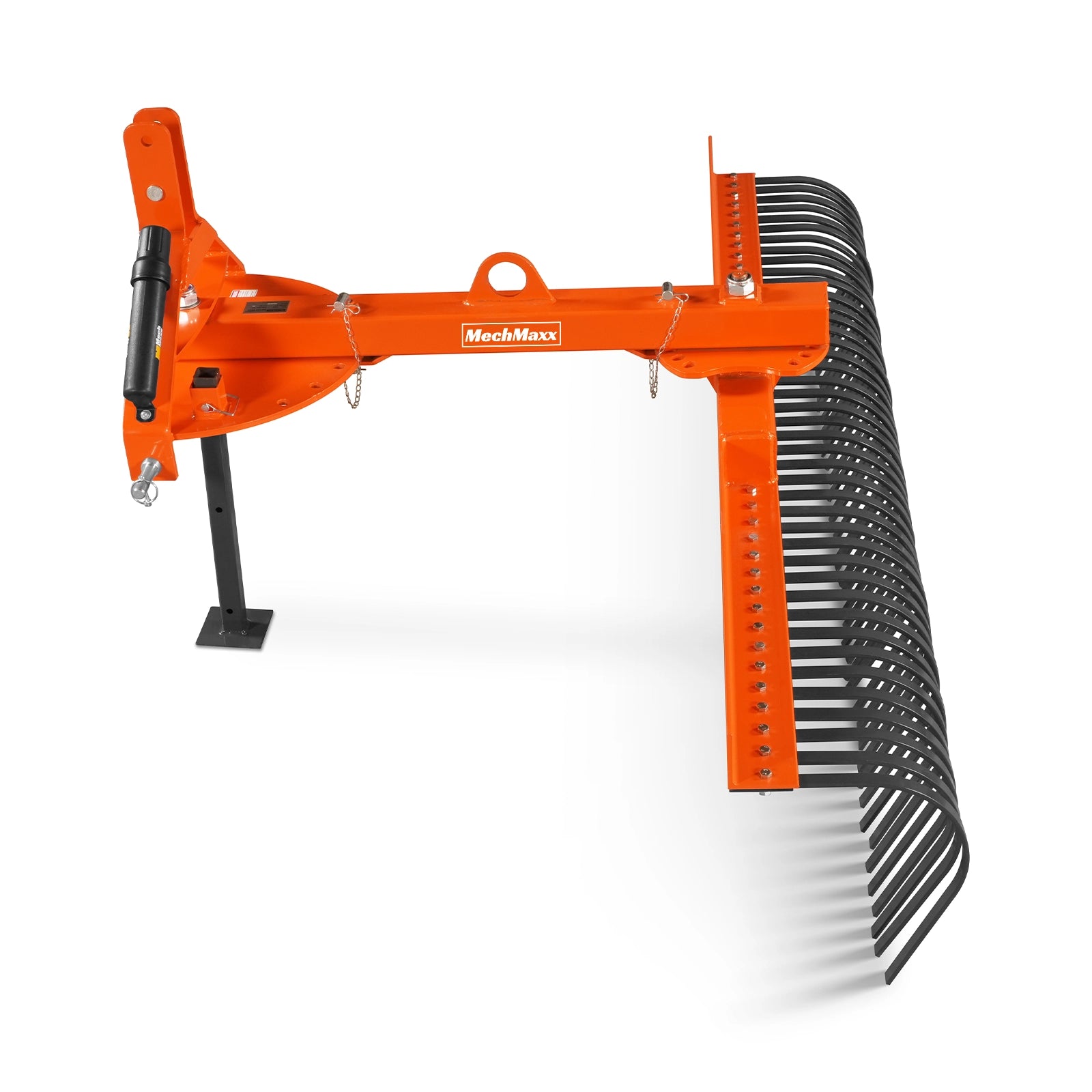 84" Offset Landscape Rake with 42 Tines 3 Point Hitch Tractor Attachment, LRA84