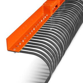 60" Offset Landscape Rake with 30 Tines 3 Point Hitch Tractor Attachment, LRA60