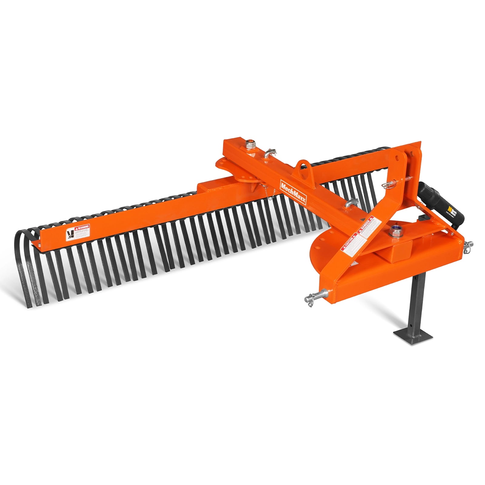 84" Offset Landscape Rake with 42 Tines 3 Point Hitch Tractor Attachment, LRA84