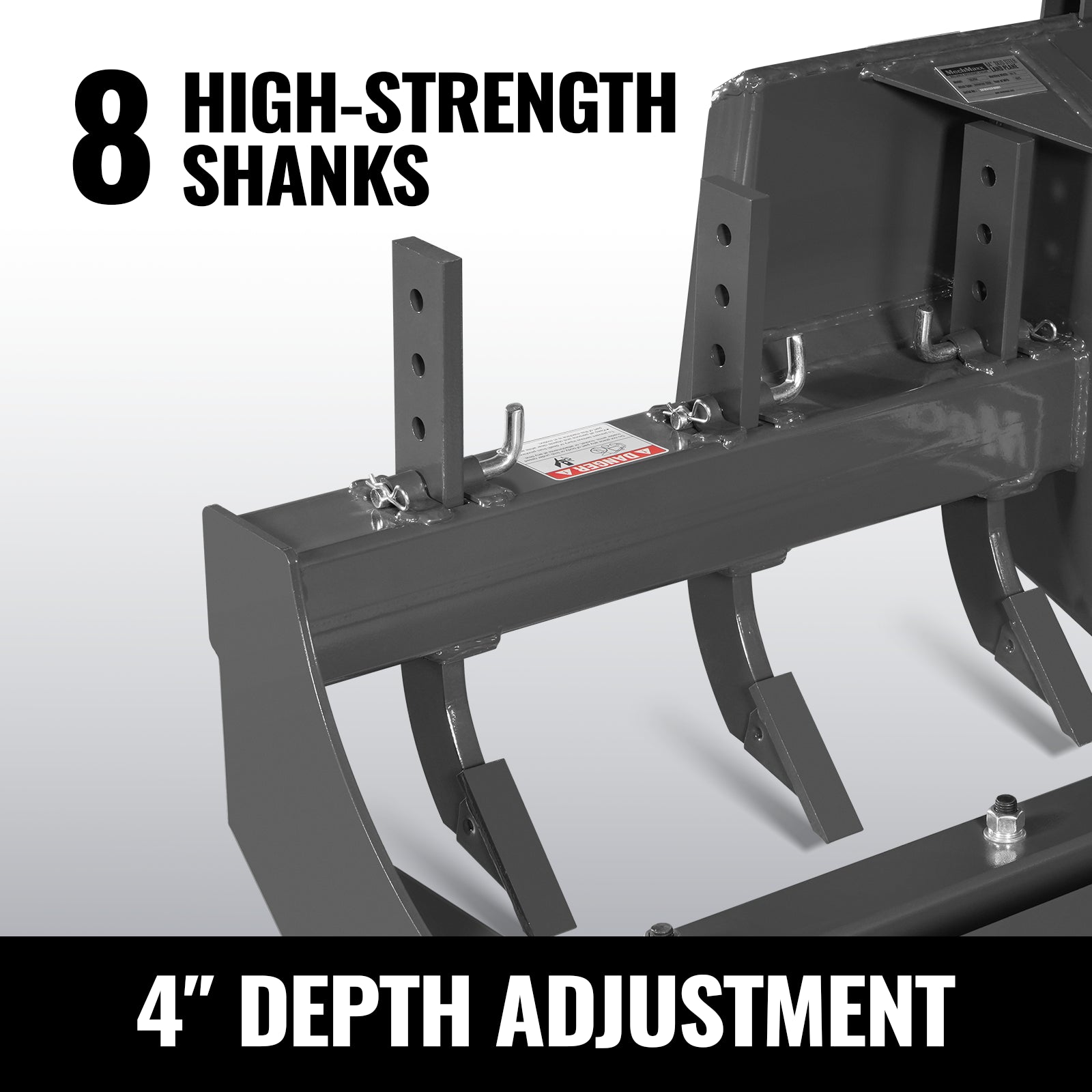 84" Skid Steer Land Plane with 8 Adjustable Scarifier Shanks, Removable Sift Screen and Bolt-On Cutting Blades, SSLP84