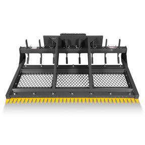 84" Skid Steer Land Plane with 8 Adjustable Scarifier Shanks, Removable Sift Screen and Bolt-On Cutting Blades, SSLP84