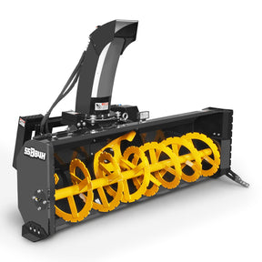 84" Hydraulic Skid Steer Snow Blower, 16–24 GPM, Hydraulic Chute Rotator & Deflector, 24" Impeller, SSB84H