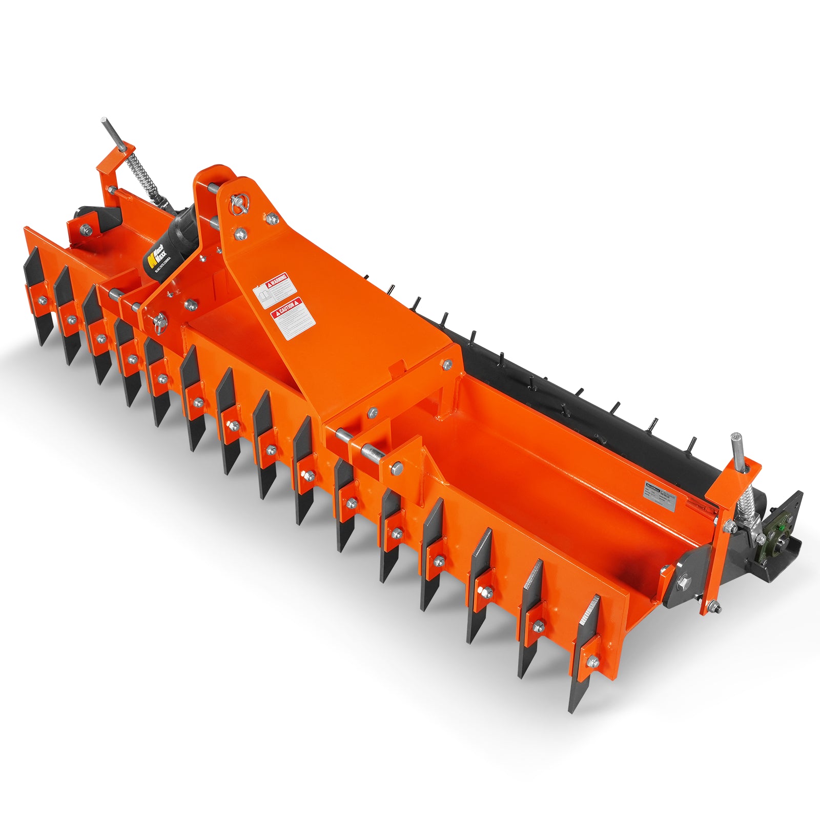 84" Soil Pulverizer, Single Spiked Roller, 29 Shanks, Category 1 and 2, 3 Point Hitch Tractor Attachment, TSP84