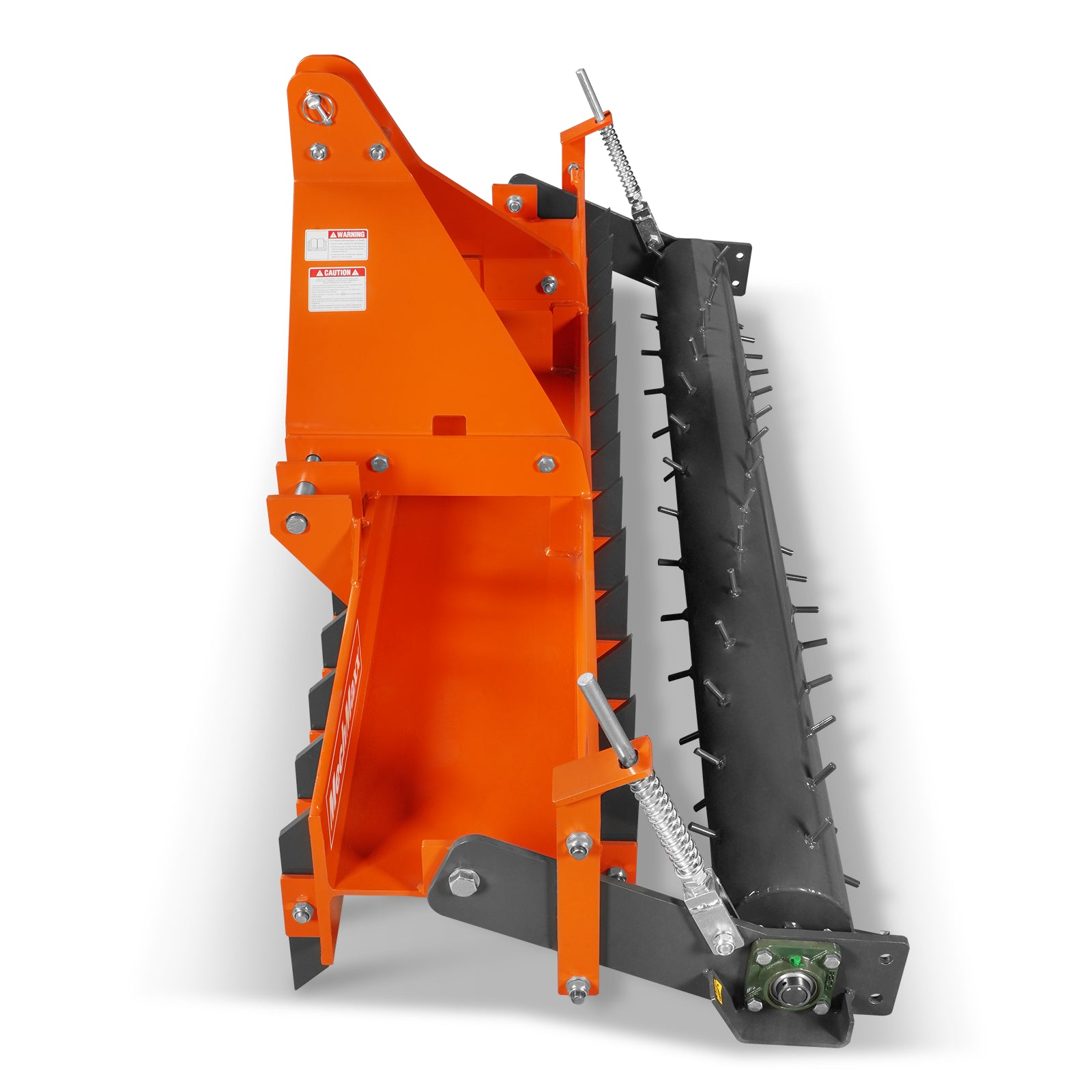 84" Soil Pulverizer, Single Spiked Roller, 29 Shanks, Category 1 and 2, 3 Point Hitch Tractor Attachment, TSP84