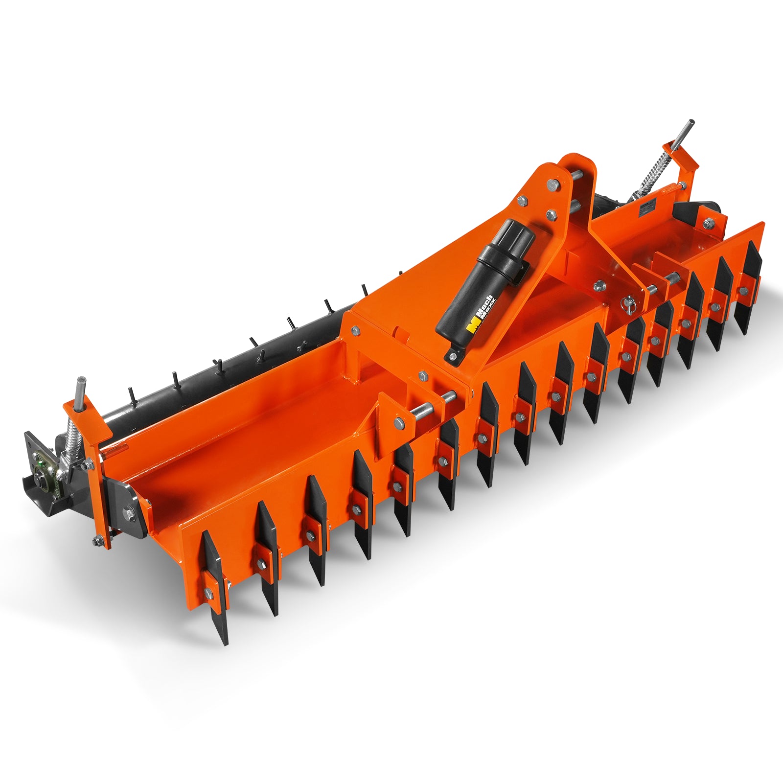 84" Soil Pulverizer, Single Spiked Roller, 29 Shanks, Category 1 and 2, 3 Point Hitch Tractor Attachment, TSP84