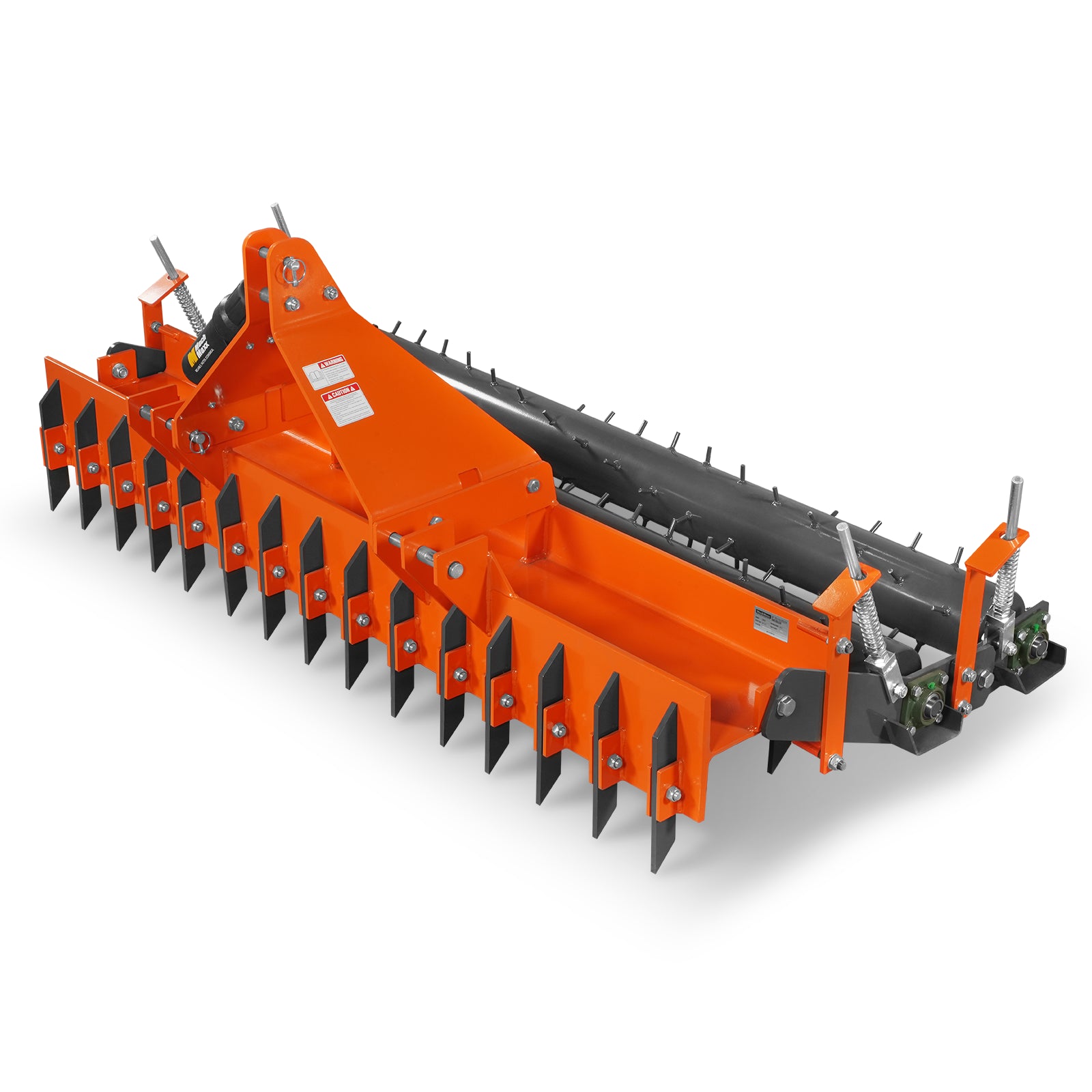 84" Soil Pulverizer, Double Spiked Roller, 29 Shanks, Category 1 and 2, 3 Point Hitch Tractor Attachment, TSP84D