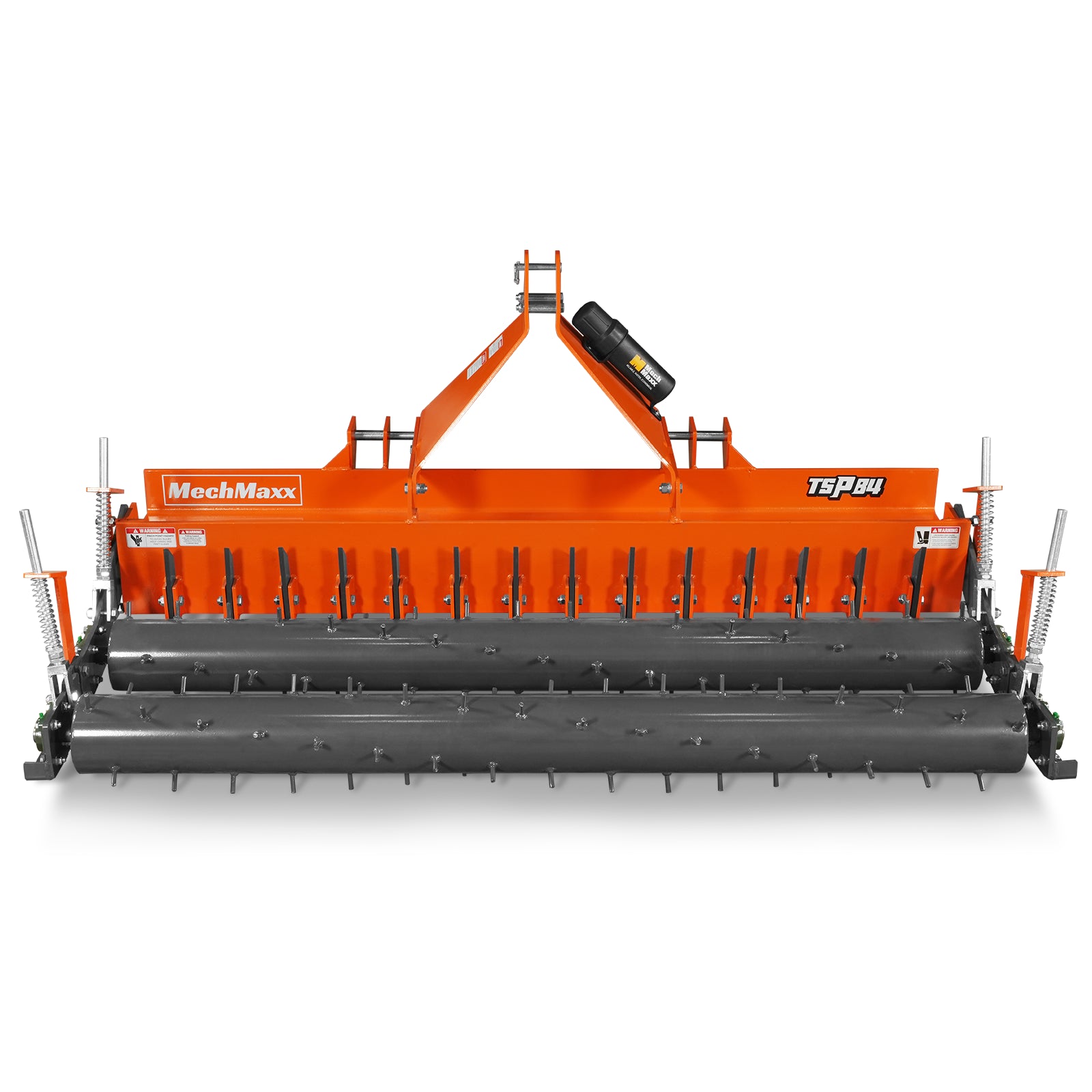 84" Soil Pulverizer, Double Spiked Roller, 29 Shanks, Category 1 and 2, 3 Point Hitch Tractor Attachment, TSP84D