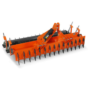 84" Soil Pulverizer, Double Spiked Roller, 29 Shanks, Category 1 and 2, 3 Point Hitch Tractor Attachment, TSP84D