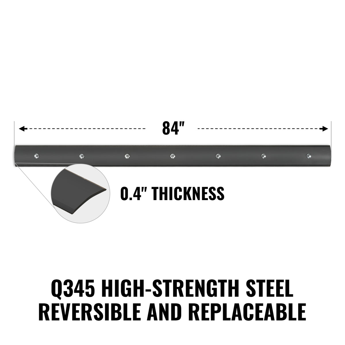 ( 1 Pack / 1 Pcs ) Blade for 84" Rear Blade (for SKU: 201038, 201041)