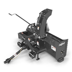 72" 3 Point PTO Snow Blower 24" Impeller Diameter 360° Snow Chute (PTO Shaft Included with Slip Clutch), 25-65 HP, TSB72