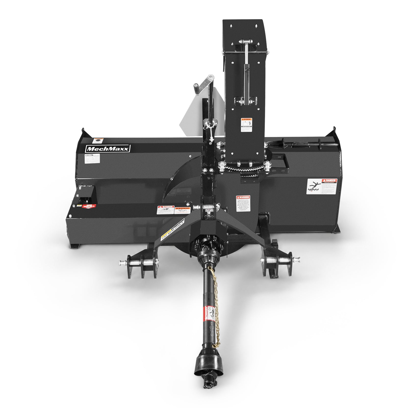 72" 3 Point PTO Snow Blower 24" Impeller Diameter 360° Snow Chute (PTO Shaft Included with Slip Clutch), 25-65 HP, TSB72