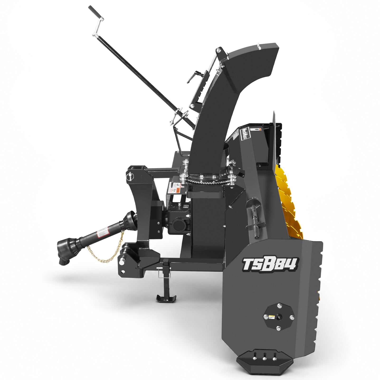 84" 3 Point PTO Snow Blower 24" Impeller Diameter 360° Snow Chute (PTO Shaft Included with Slip Clutch), 30-65 HP, TSB84