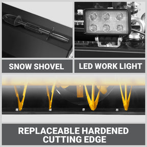 72" Hydraulic Skid Steer Snow Blower, 16–24 GPM, Hydraulic Chute Rotator & Deflector, 24" Impeller, SSB72H