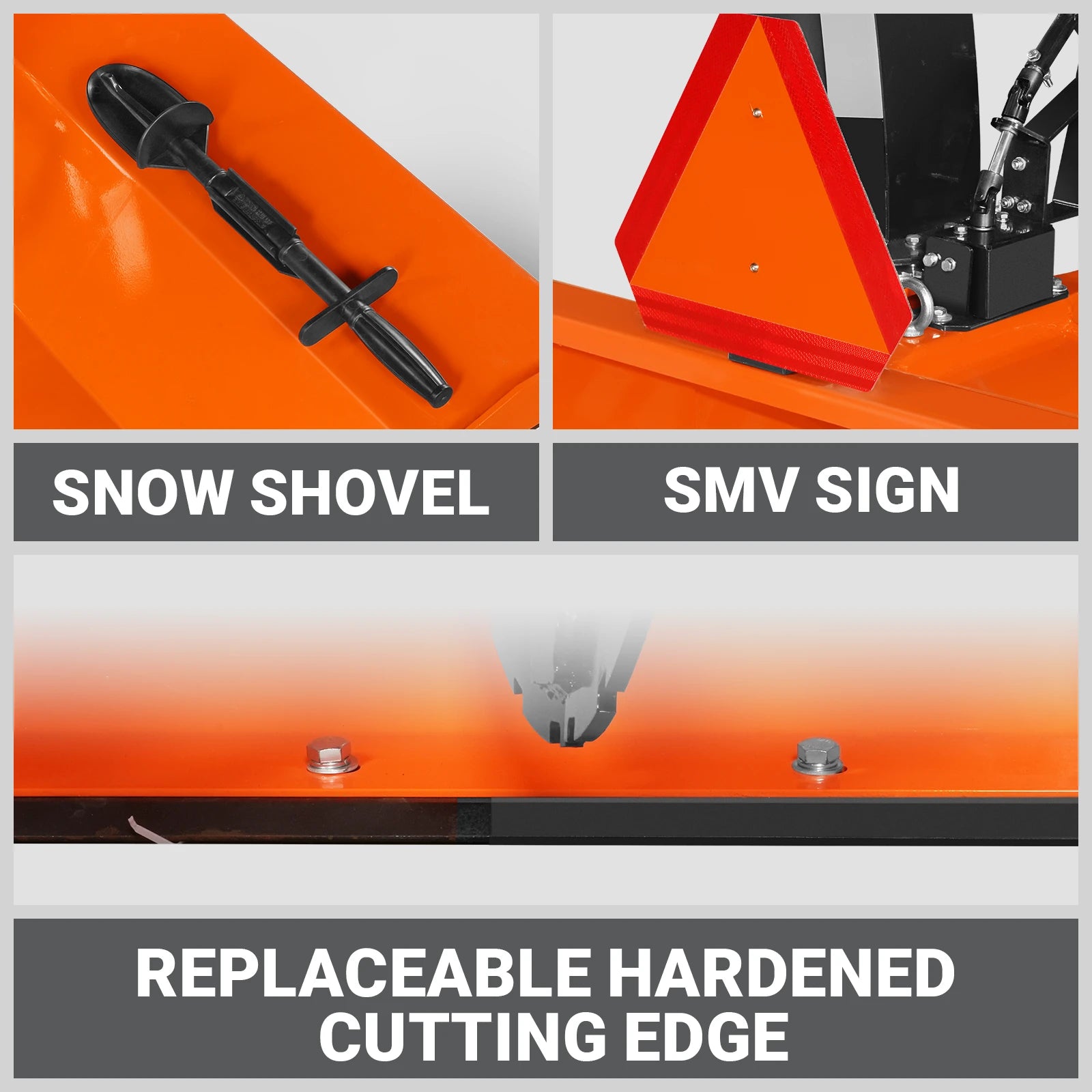 60" 3 Point PTO Snow Blower 22" Impeller Diameter 360° Snow Chute (PTO Shaft Included with Slip Clutch),  18-40 HP,  TSB60T