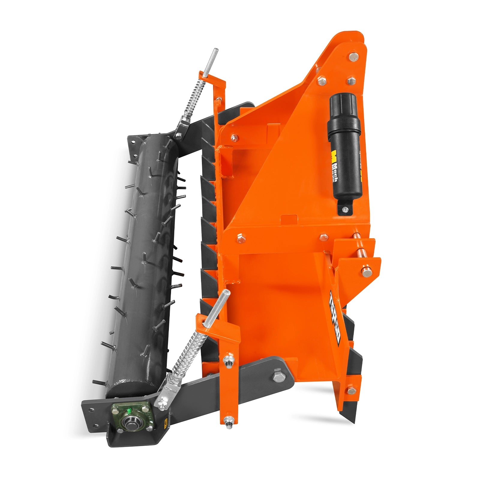 60" Soil Pulverizer, Single Spiked Roller, 21 Shanks, Category 1 and 2, 3 Point Hitch Tractor Attachment, TSP60