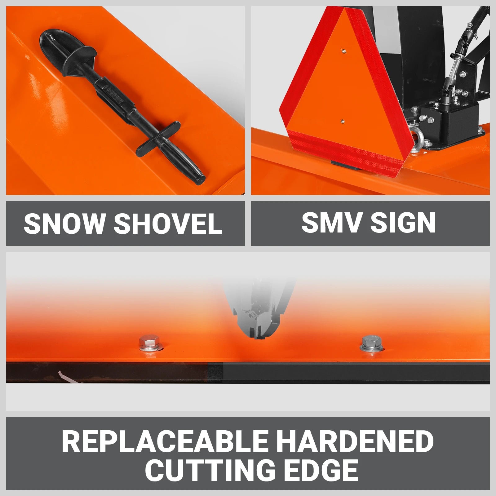 84" 3 Point PTO Snow Blower 24" Impeller Diameter 360° Snow Chute (PTO Shaft Included with Slip Clutch), 30-65 HP, TSB84T