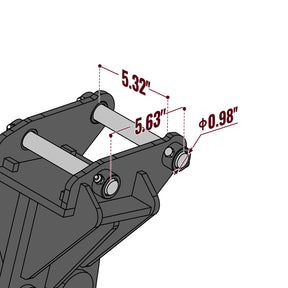 Backhoe Ripper Attachment (for SKU: 150162, 150163, 150164)