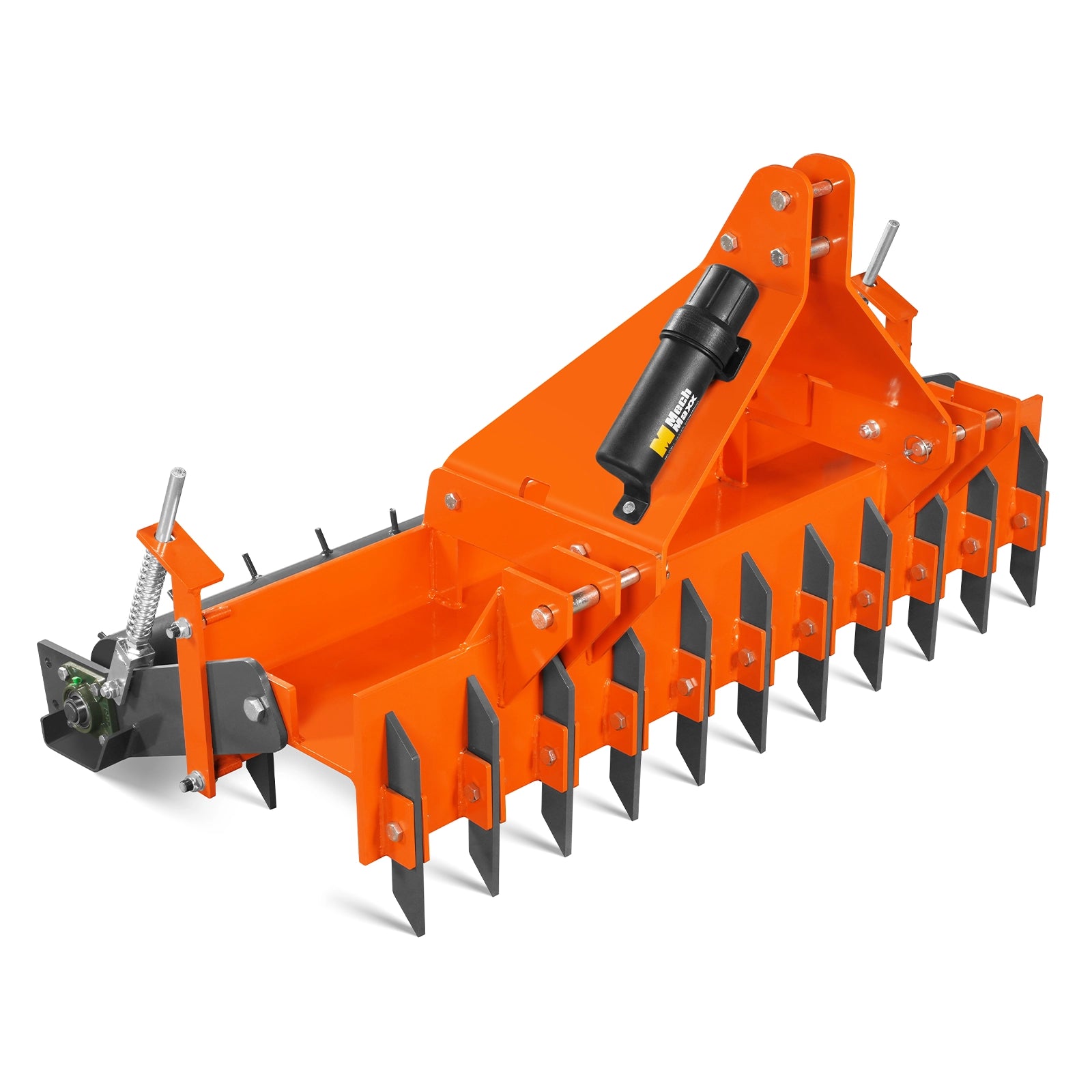60" Soil Pulverizer, Single Spiked Roller, 21 Shanks, Category 1 and 2, 3 Point Hitch Tractor Attachment, TSP60