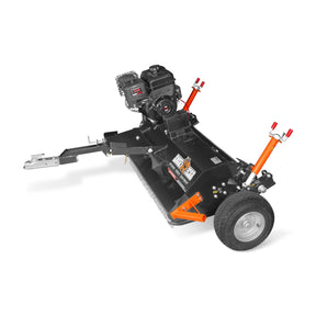 MechMaxx 48" Tow-Behind ATV Offset Flail Mower, B&S 13.5HP 420cc E-start Gas Engine Powered; Adjustable Mowing Height, ATV120