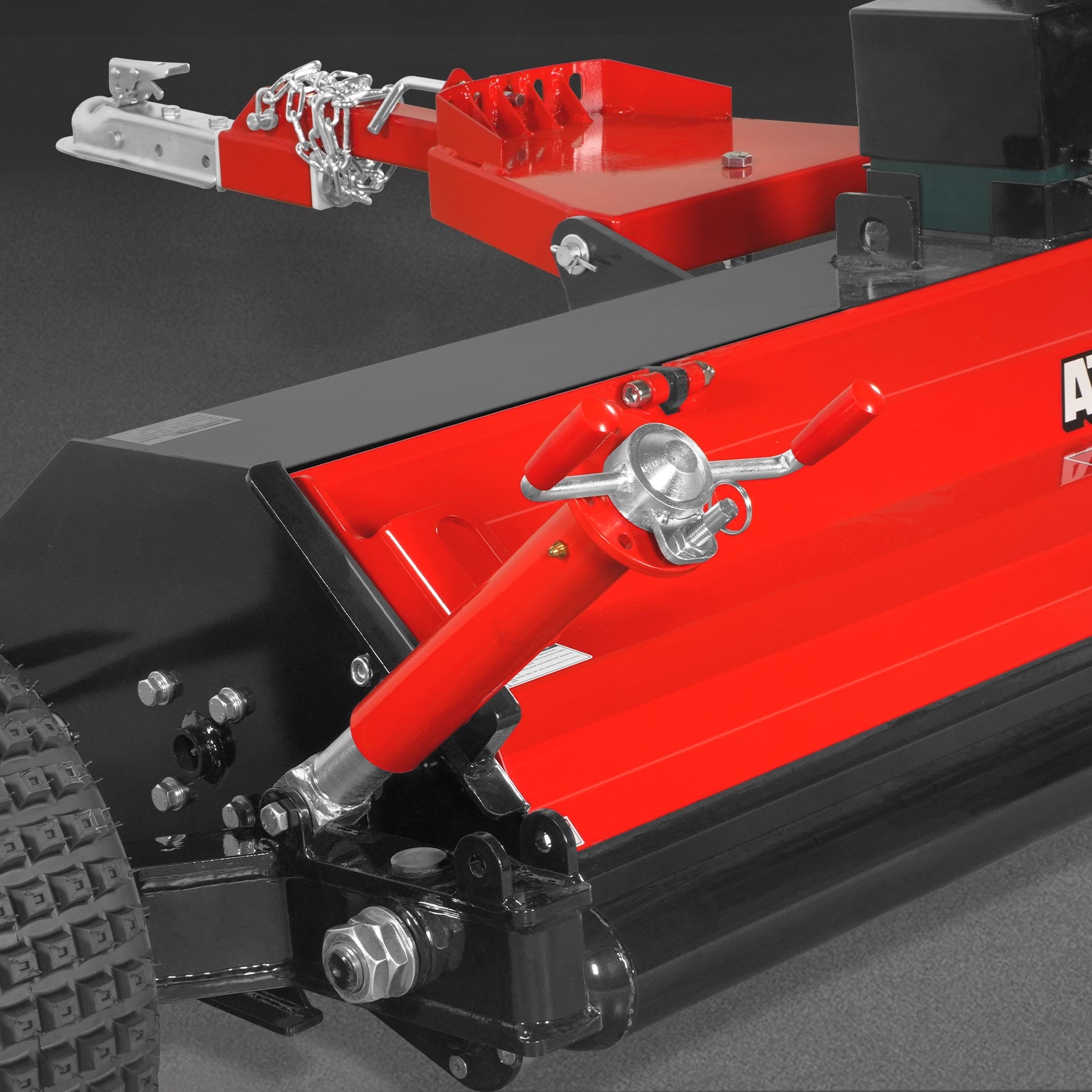 MechMaxx 55" Tow-Behind ATV Offset Flail Mower, 23HP 679cc E-start Gas Engine Powered; Adjustable Mowing Height, ATV140