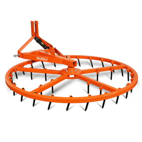 72" Arena Spin Harrow Groomer with 35 Tines Cat.1 3 Point Hitch Grooming Attachment, AHG72
