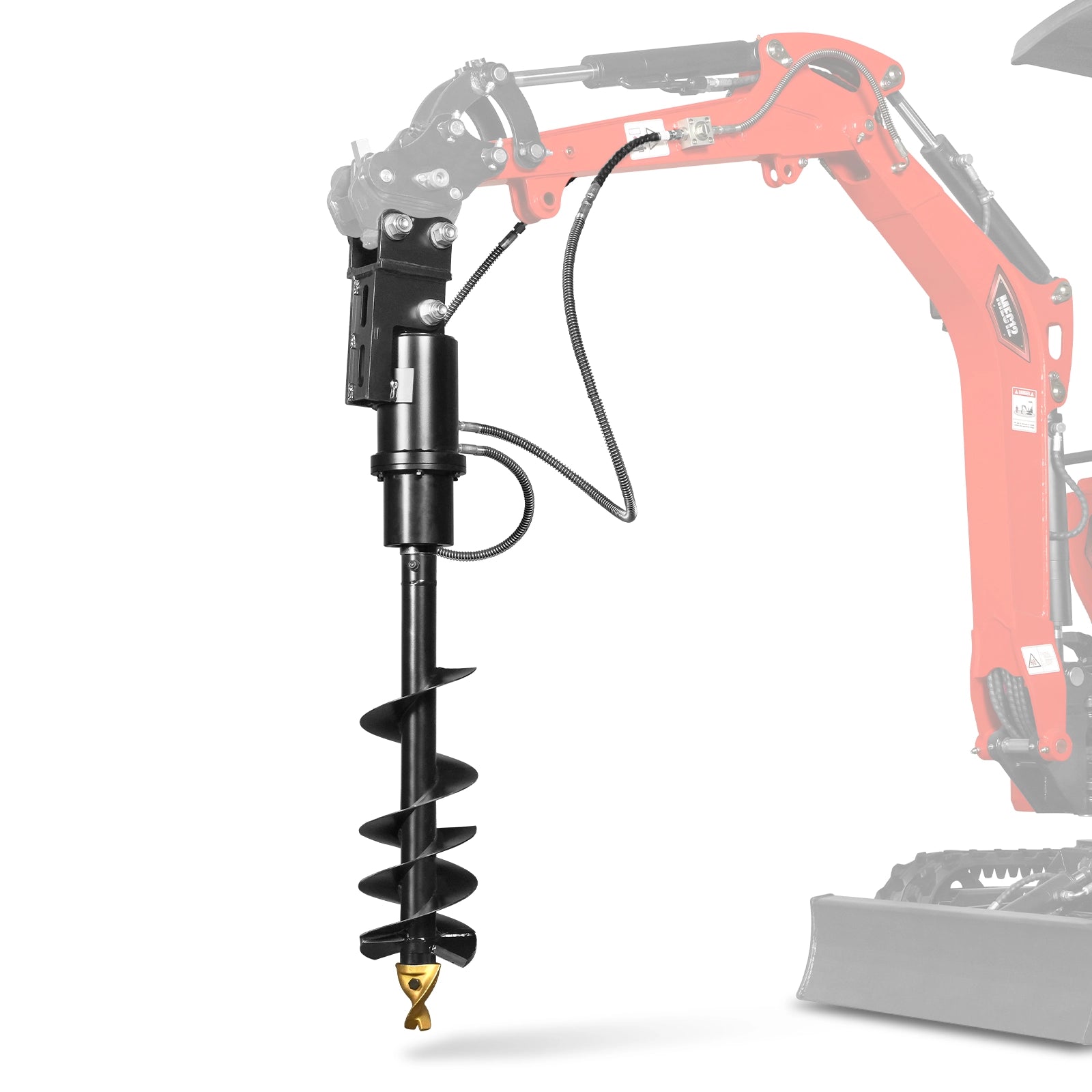 32x8" Auger Attachment for Mini Compact Excavator