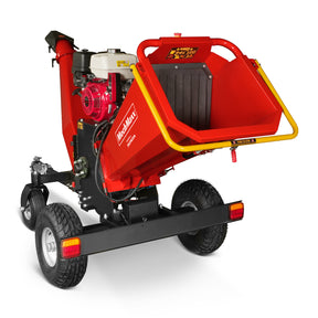 6 inch HONDA E-Start Gasoline Engine Powered 4 - Wheel Drum Wood Chipper with Taillight , B150