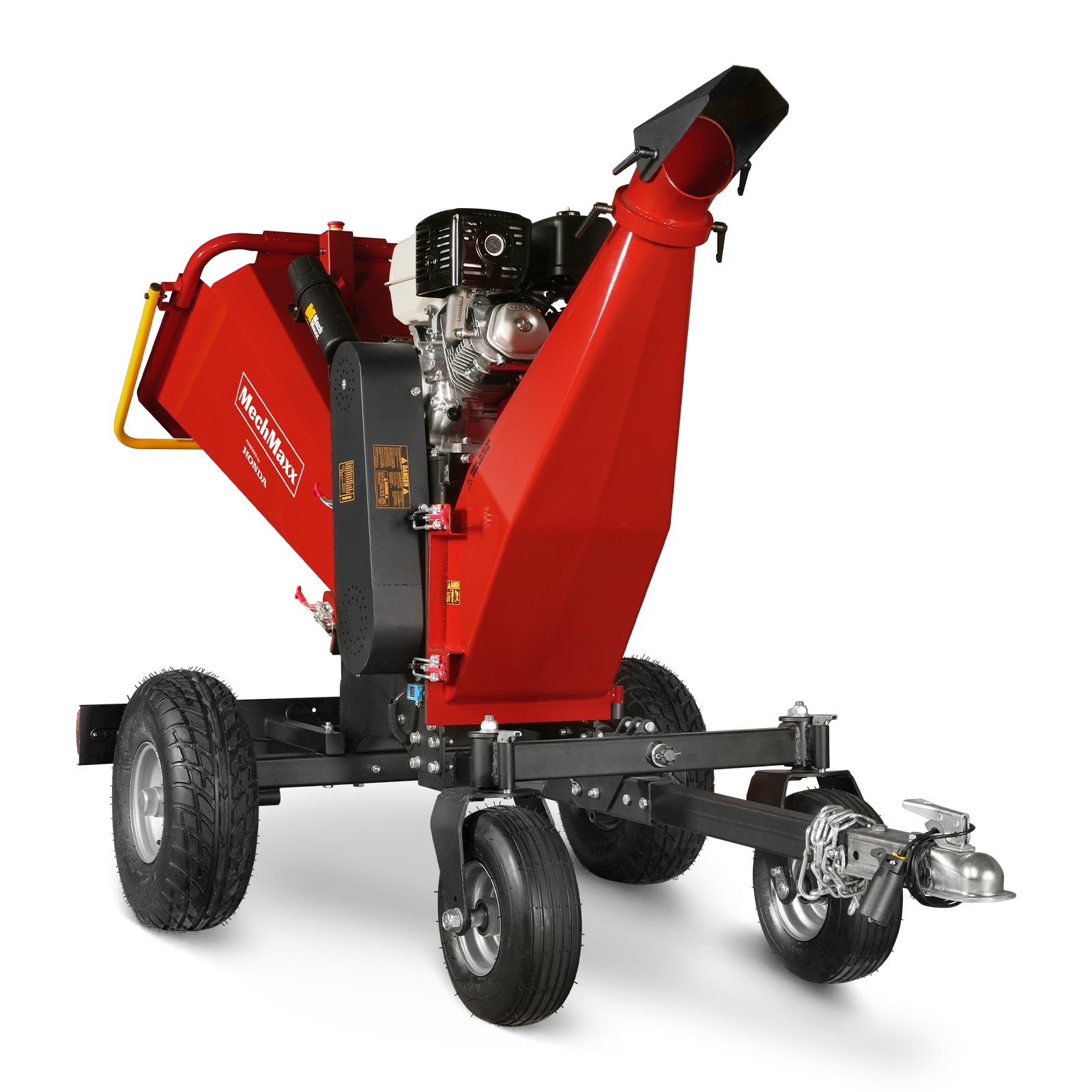 6 inch HONDA Gasoline Engine Powered 4 - Wheel Drum Wood Chipper with Taillight , B150