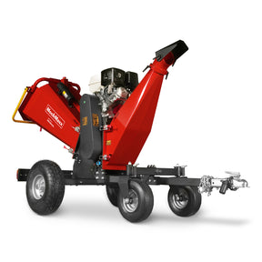 6 inch HONDA E-Start Gasoline Engine Powered 4 - Wheel Drum Wood Chipper with Taillight , B150